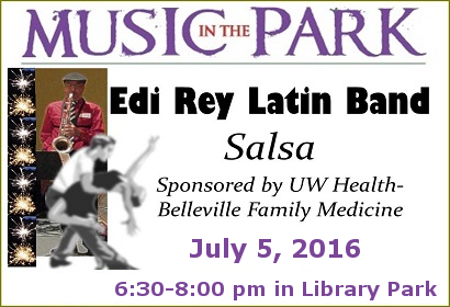 Music in the Park Edi Rey Latin Band salsa music