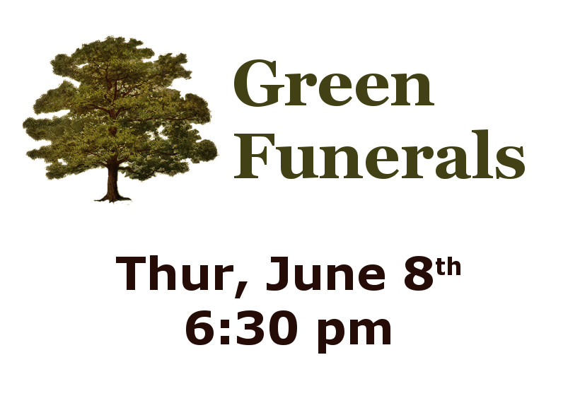 Green Funerals - Thursday, June 8th at 6:30 pm at Belleville Public Library