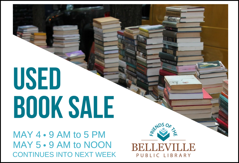 Used Book Sale Begins Friday, May 4, 9 AM