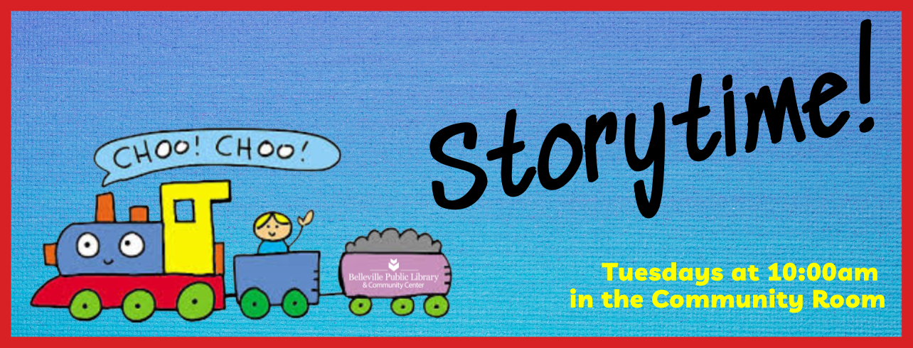 Storytime on Tuesdays at 10:00am