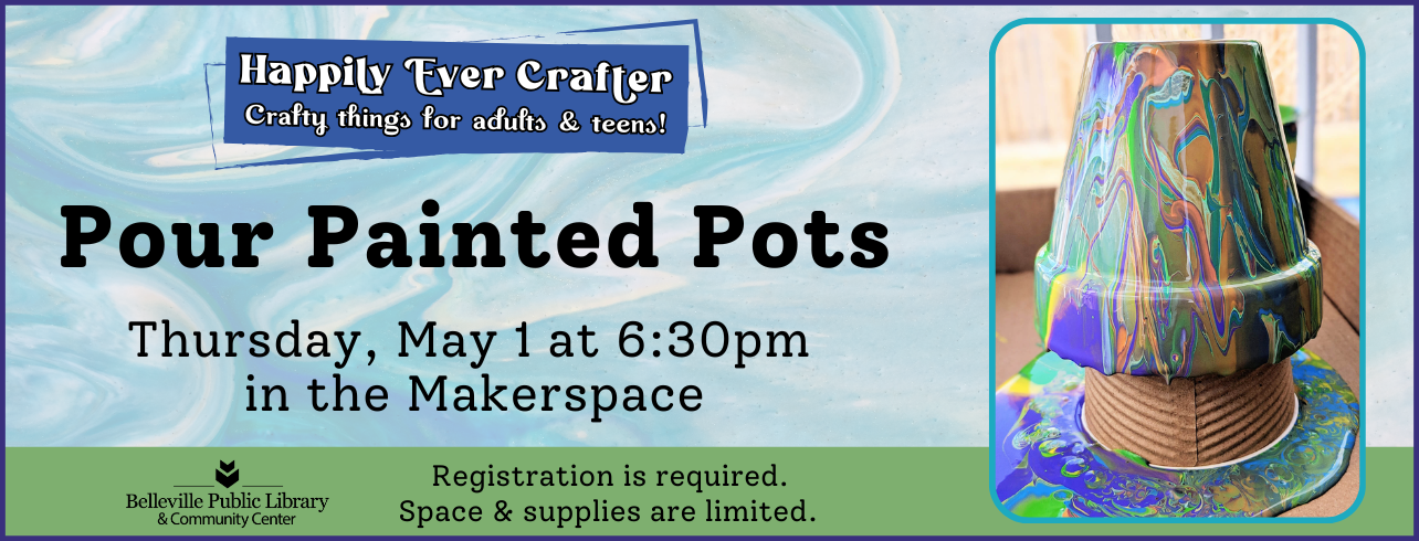 Happily Ever Crafter - Pour Painted Pots