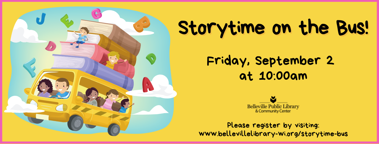 Storytime on the Bus! on Friday, September 2 at 10:00am