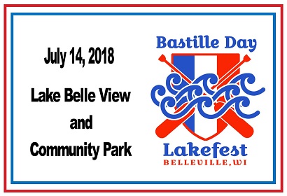 Bastille Day Lakefest Saturday, July 14 at Lake Belle View and Community Park