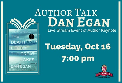 Great Lakes Author Talk Live-Stream event Tuesday, October 16, 2018 7:00 PM