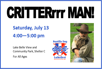 Critterman at Bastille Lakefest, July 13, 2019 at 4:00 pm, Shelter C