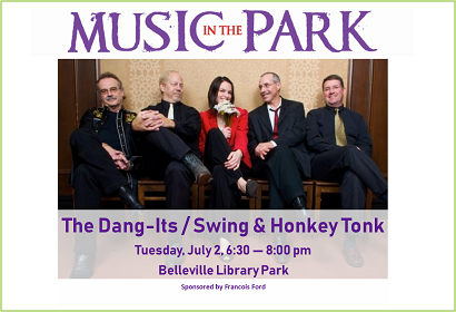 The Dang-Its MITP July 2, 2019 at 6:30 pm, Library Park