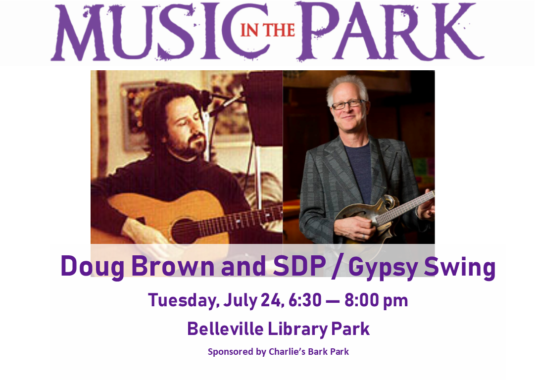 Doug Brown & SDP : Tuesday July 24, 6:30 pm in Library Park