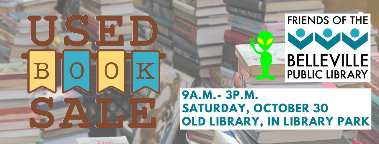 Fall booksale, Saturday October 30 from 9 am to 3 pm in Old Library in Library Park