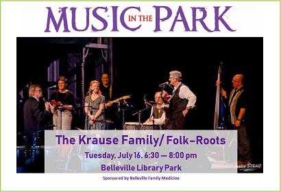 Krause Family Band MITP July 16, 2019 at 6:30 pm, Library Park