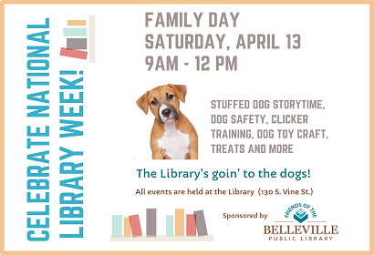 Family Day activities Saturday, April 13 from 9: 00 am to 12:30 pm