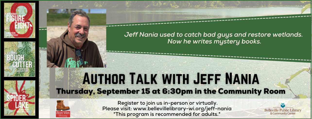 Author Talk with Jeff Nania on Thursday, September 15 at 6:30pm