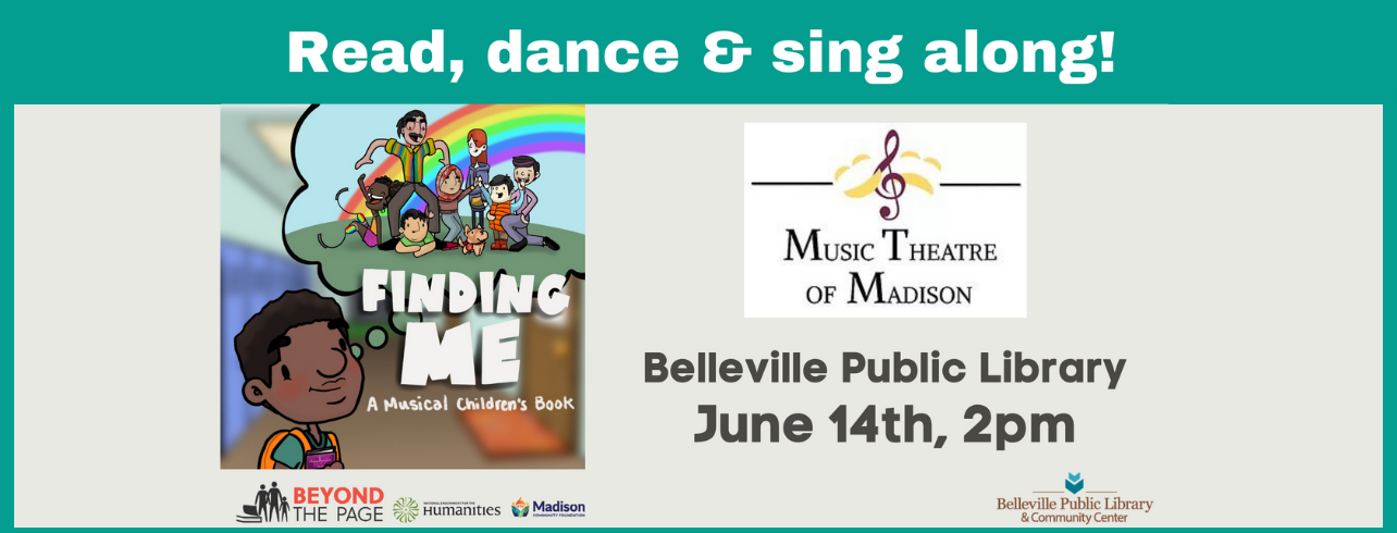 Finding Me: A Musical Children's Book on Tuesday, June 14 at 2:00pm