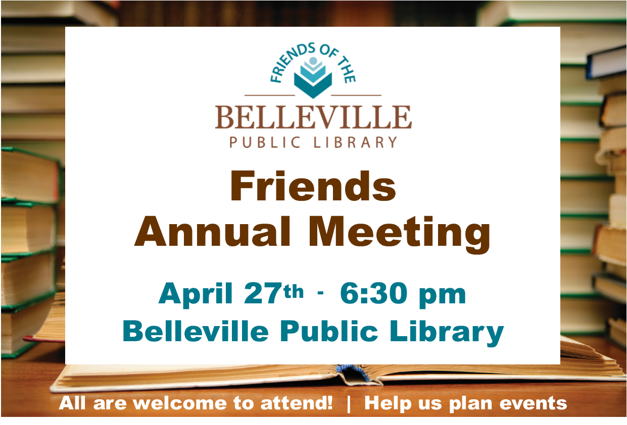 Virtual Friends Annual Meeting, April 27, 2020 at 6:30 pm